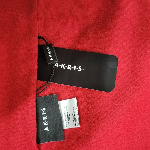 NWT Akris Red Reversible Open Cardigan - Picture 9 of 9
